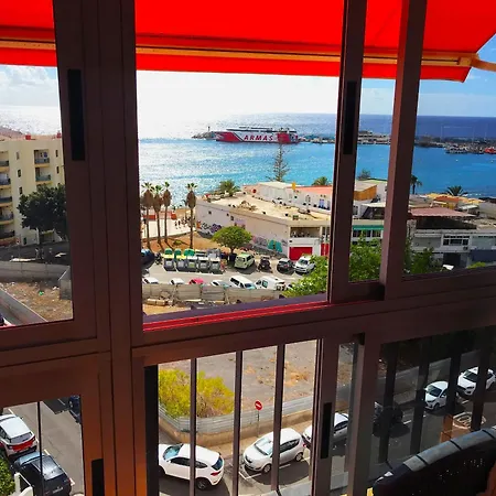 Panoramic Seaview Beachfront Playa Cristianos 아파트 로스크리스티아노스